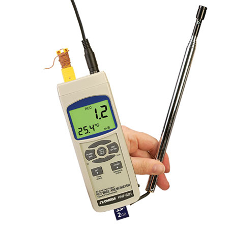 OMEGA奥米佳 HHF-SD1热线风速计 配备实时数据记录器