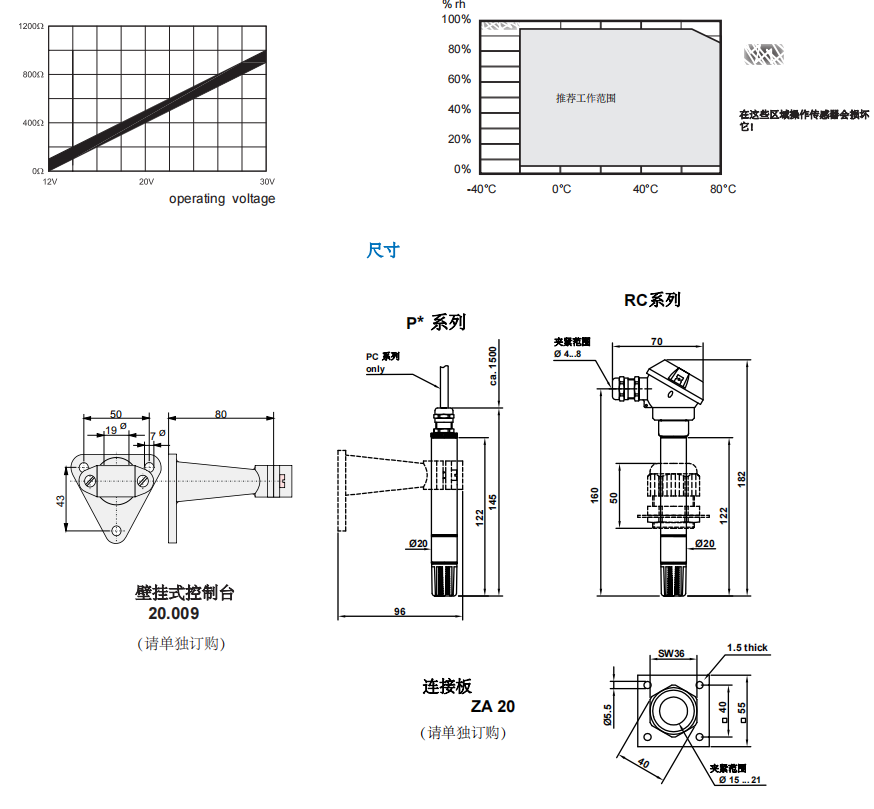 盖加美Galltec+mela RC/PC 温湿度变送器批发